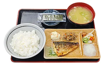 焼さば朝食