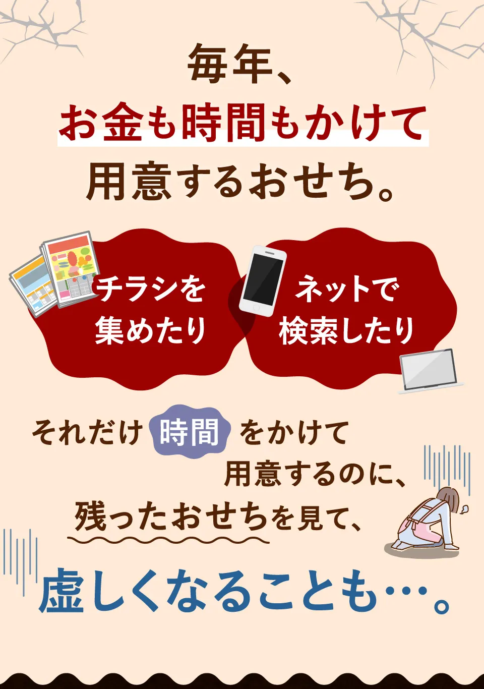 毎年お金も時間もかけて用意するおせち