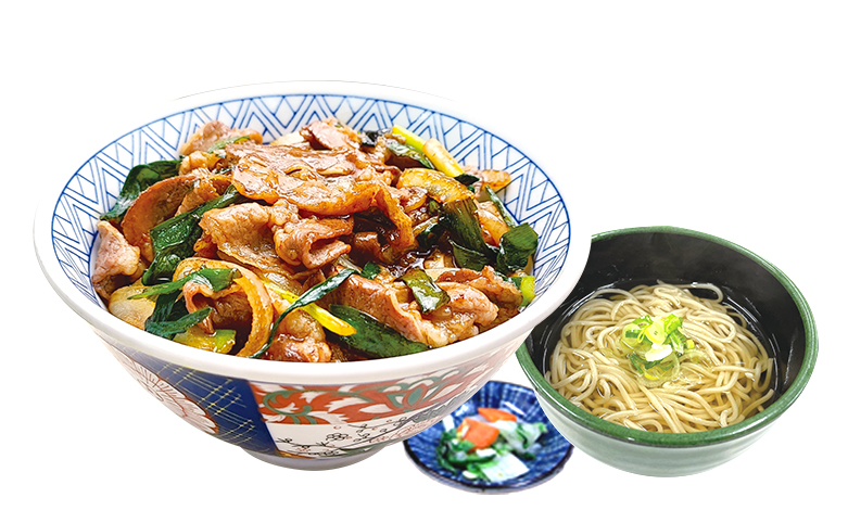 スタミナ牛焼肉丼ミニそばセット