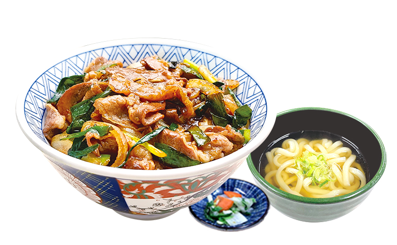 スタミナ牛焼肉丼ミニうどんセット