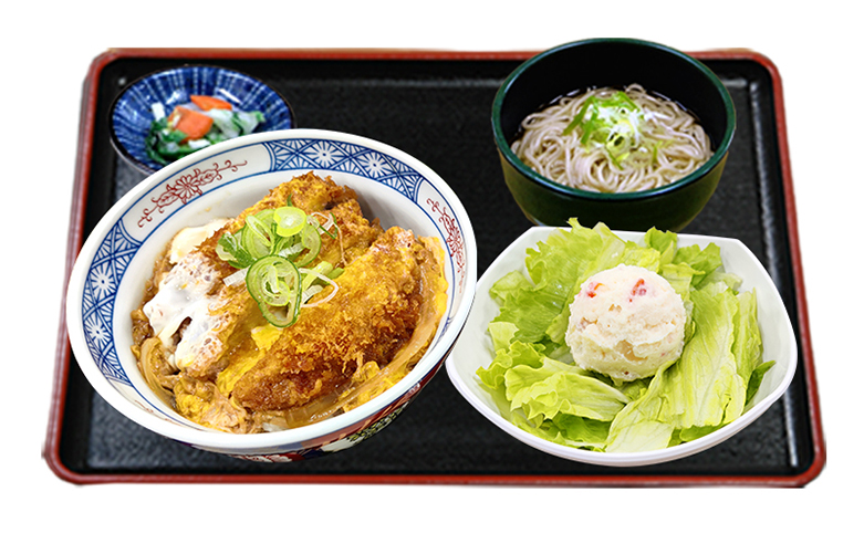 ミニかつ丼サラダそばセット