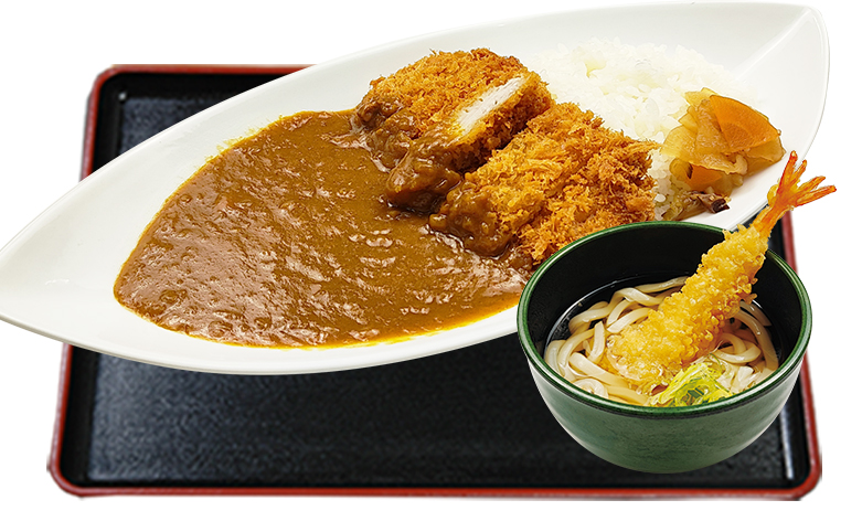 ポークカツカリー満腹セット