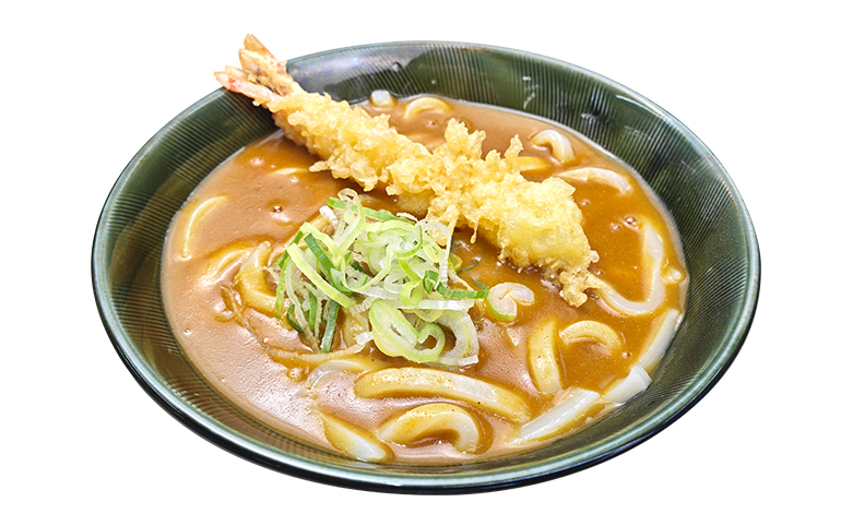 海老天カレーうどん