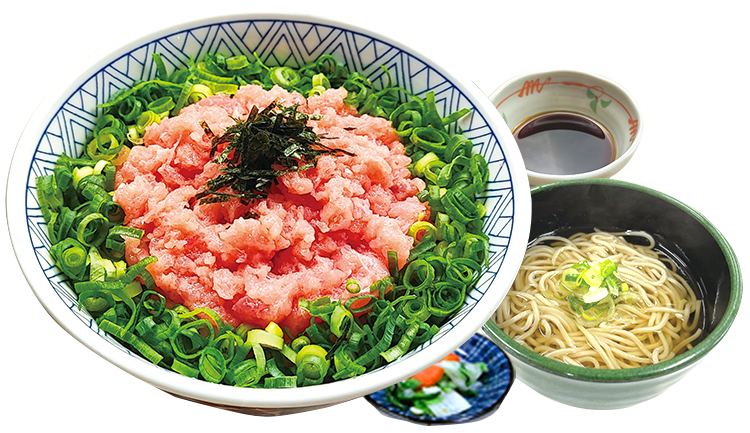 国産まぐろたたき丼ミニそばセット