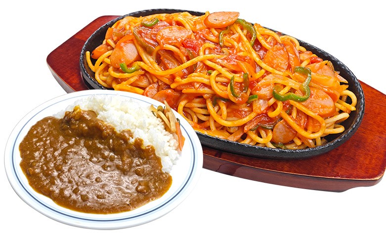 鉄板ナポリタンミニカリーセット