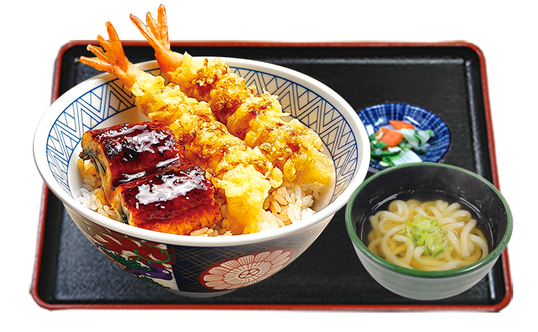 うな海老天丼ミニうどんセット