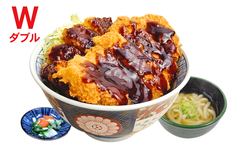 秘伝Wソースかつ丼 ミニうどんセット