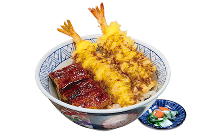 うな海老天丼