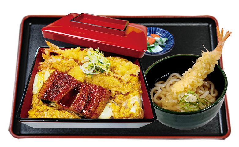 うな海老玉手箱-得うどんセット