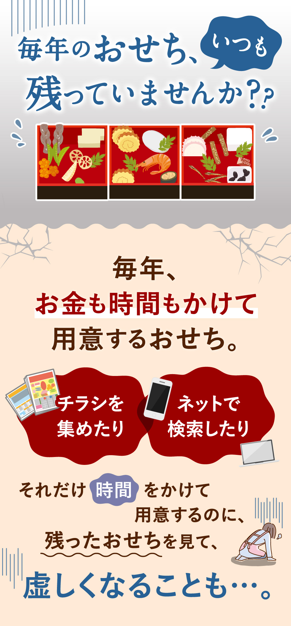 毎年のおせち残っていませんか？